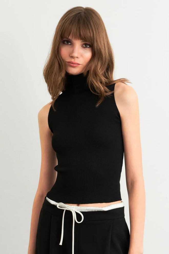 Mina Fashion Camicetta Senza Maniche In Maglieria Da Donna Abbigliamento all'ingrosso Casuale