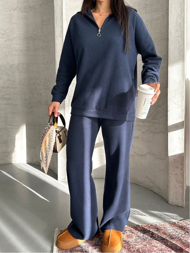 Mistix Поставил Темно синий Повседневный Виды Спорта Оптовая продажа одежды Повседневный