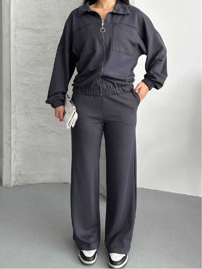 Mistix Set Negru Casual Sport De Stradă Îmbrăcăminte cu ridicata Casual