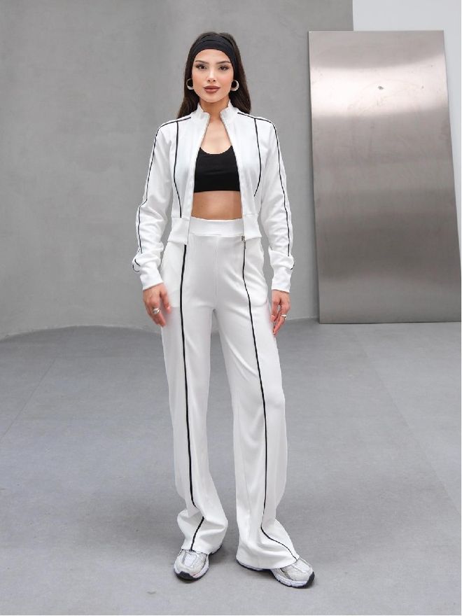 Mistix Súprava Športový Biela Neformálny Streetwear Veľkoobchod s oblečením Neformálny