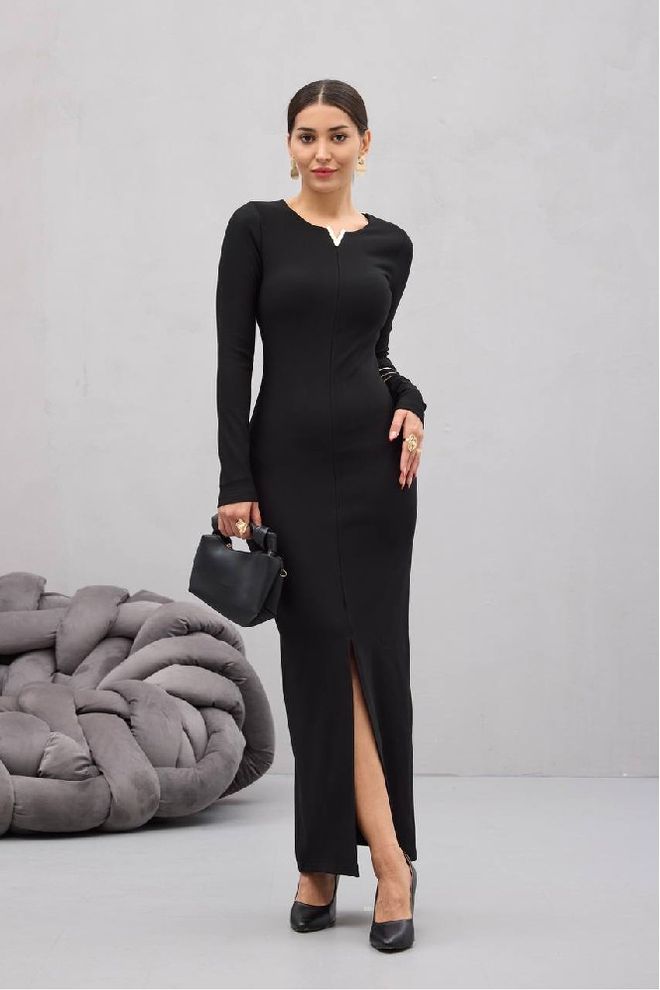 Mistix Vestido Preto Elegante Formal Sexy Bodycon Roupas por atacado Sensual