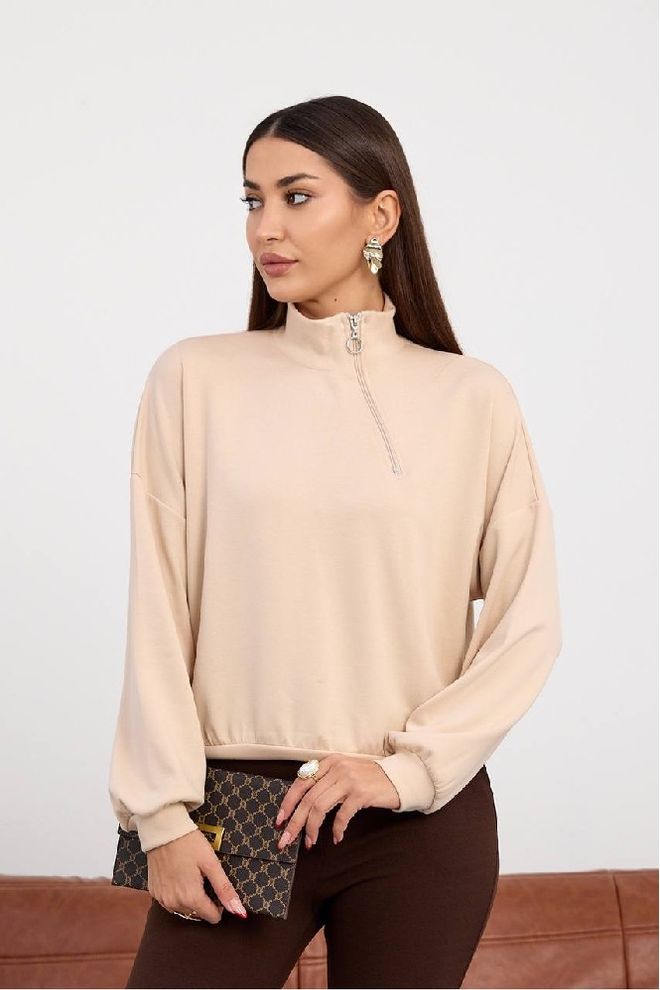 Mistix Béžová Neformálny Skromný Elegantný Blúzka Veľkoobchod s oblečením Skromný