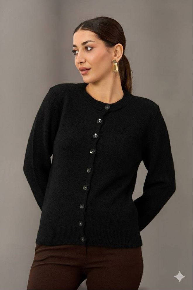 Mistix Черна Небрежен Елегантен Скромна Блуза Дрехи на едро Скромна мода