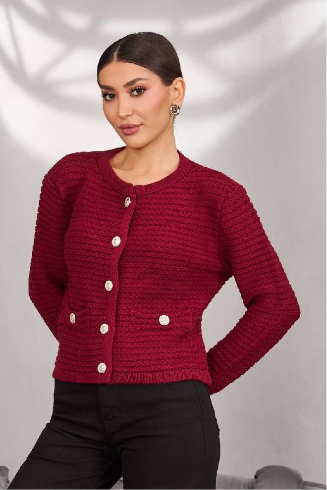 Mistix Jopica Bordo Rdeča Z Žepom Z Zavihkom Oblačila na debelo Ležerno