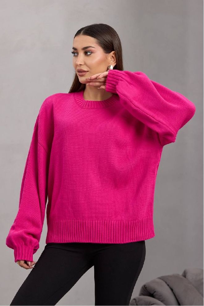 Mistix Fuşya Gündelik Zarif Bluz Toptan Giyim Gündelik