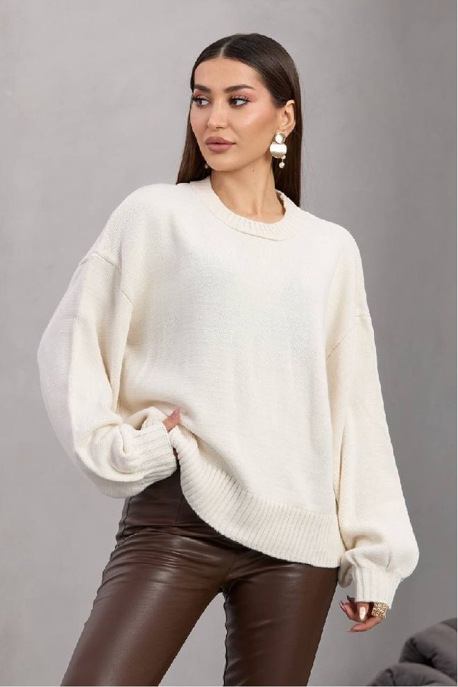 Mistix Beyaz Oversized Fit Günlük Bluz Toptan Giyim Gündelik