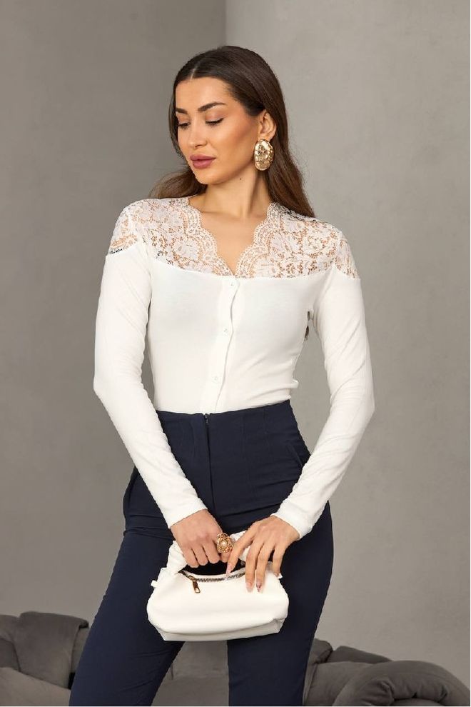 Mistix Бял Елегантен Официален Винтидж Жилетка Дрехи на едро Небрежен