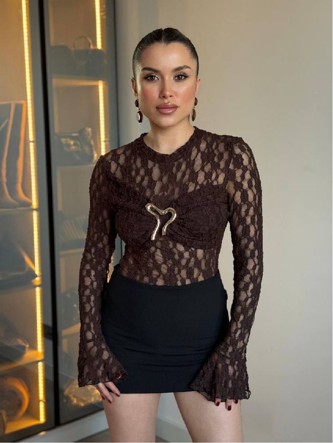 Mistix Brun Sexy Élégant Glamour Body Vêtements en gros Sexy