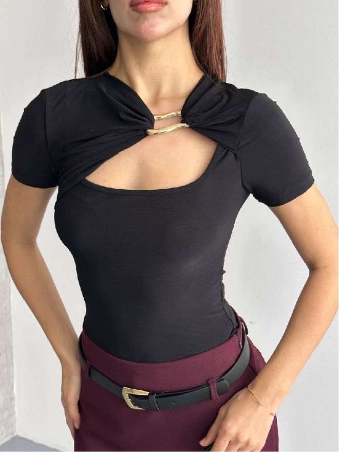 Mistix Črna Seksi Eleganten Ležerno Bluza Oblačila na debelo Ležerno