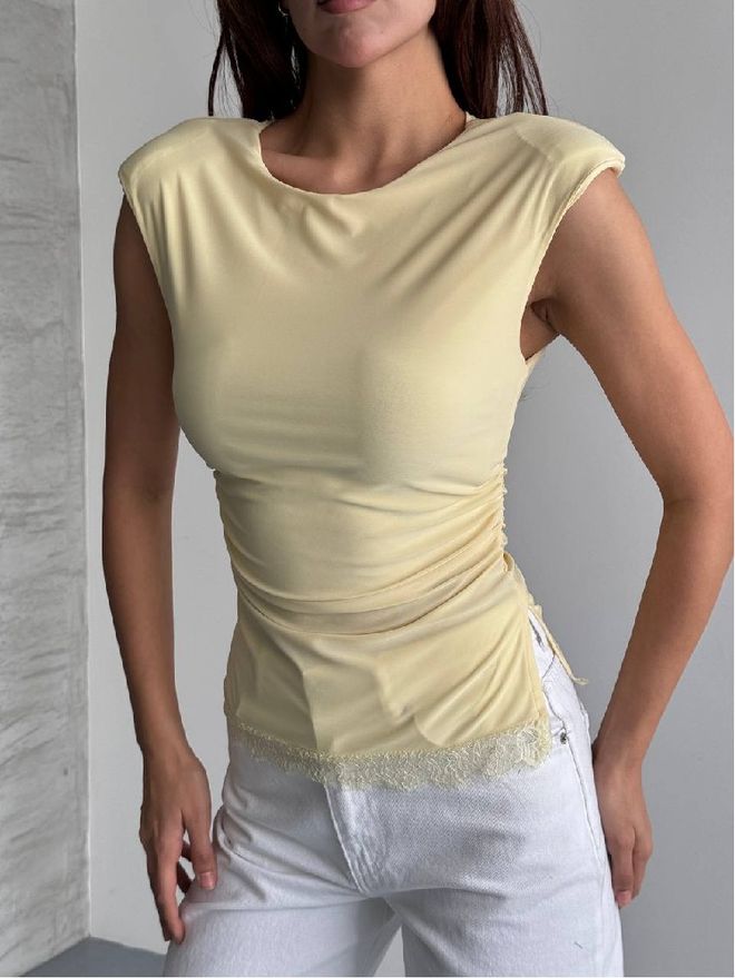 Mistix Smėlio Kasdienis Seksualus Elegantiškas Palaidinė Didmeninė prekyba drabužiais Kokteilinė