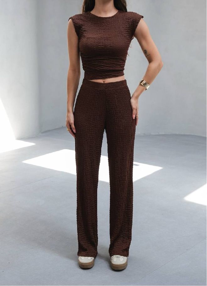 Mistix Súprava Hnedá Neformálny Streetwear Športový Veľkoobchod s oblečením Neformálny