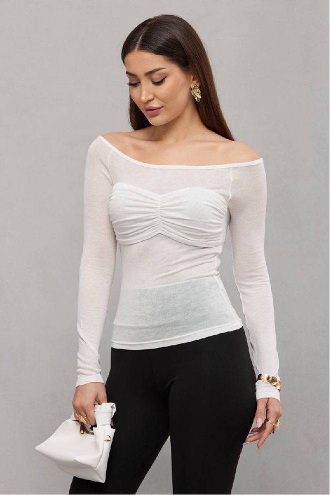 Mistix Chemisier Blanc Slim Fit À Encolure Ras Du Cou Vêtements en gros Décontracté