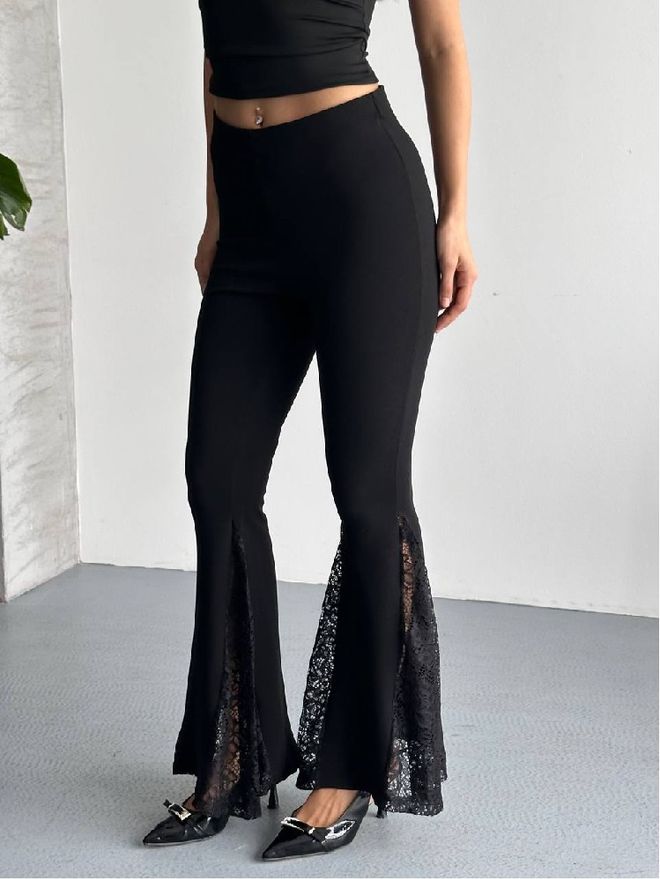 Mistix Μαύρο Σέξι Κομψό Επίσημο Παντελόνι Χονδρικό εμπόριο ενδυμάτων Σέξι