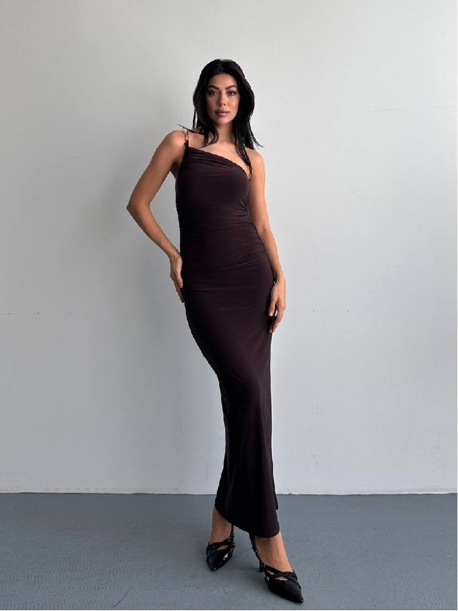 Mistix Nero Sexy Elegante Formale Glam Bodycon Vestito Abbigliamento all'ingrosso Sexy