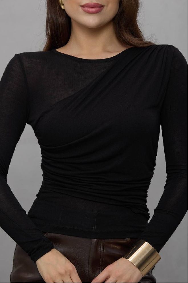 Mistix Bluză Negru Elegant Formal Slim Fit Îmbrăcăminte cu ridicata Sexy