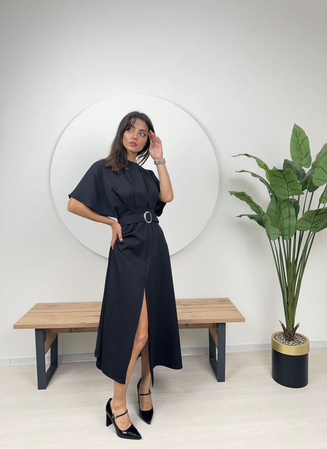 Ilia Atlas Fabric Belted Dress Wholesale Clothing No Fabric