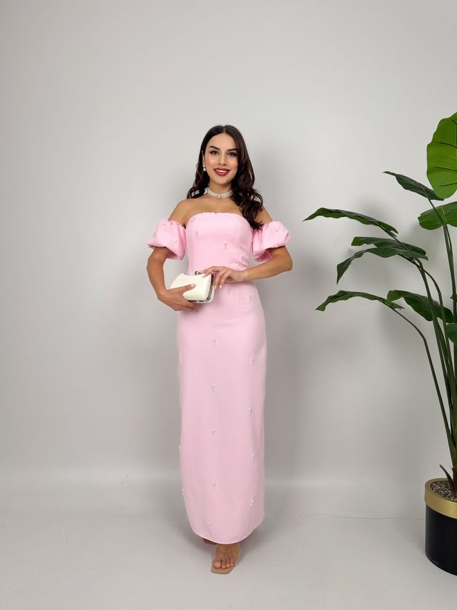 Miss Janell Vestido Cor de rosa Elegante Glamoroso Formal Sensual Bainha Roupas por atacado Sensual