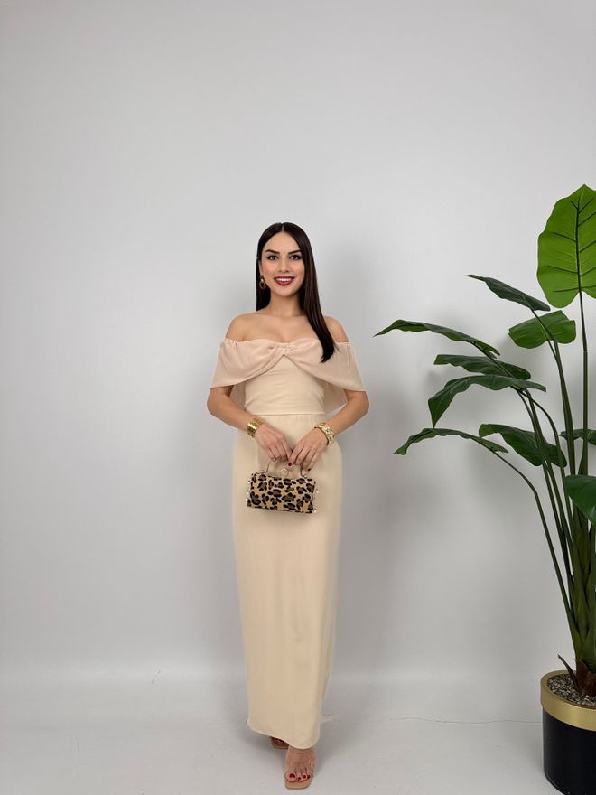 Miss Janell Beige Elegant Formal Sexy Sheath Dress Wholesale Clothing Sexy