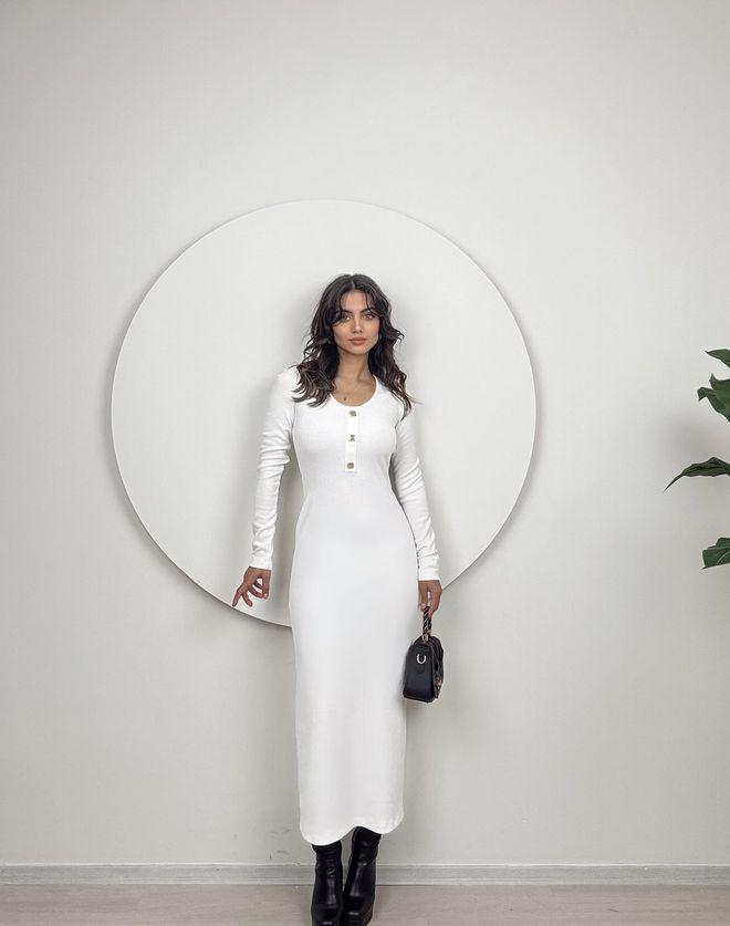 Miss Janell White Elegant Formal Bodycon Dress Wholesale Clothing Modest