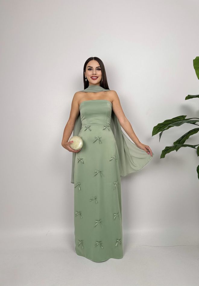 Miss Janell Verde Elegante Formal Glamoroso Bainha Vestido Roupas por atacado Sensual