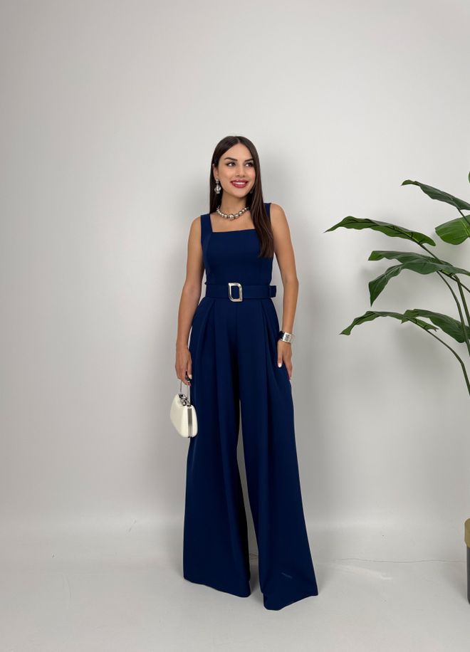 Miss Janell Lacivert Zarif Ceket Tulum Toptan Giyim Resmi