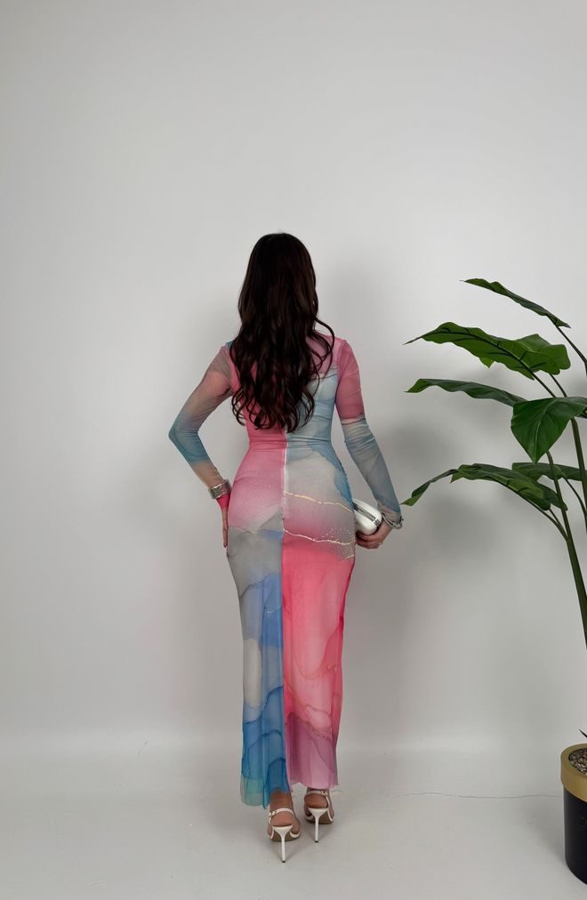 Miss Janell Pink Sexy Elegant Glam Bodycon Maxi Dress Wholesale Clothing Formal