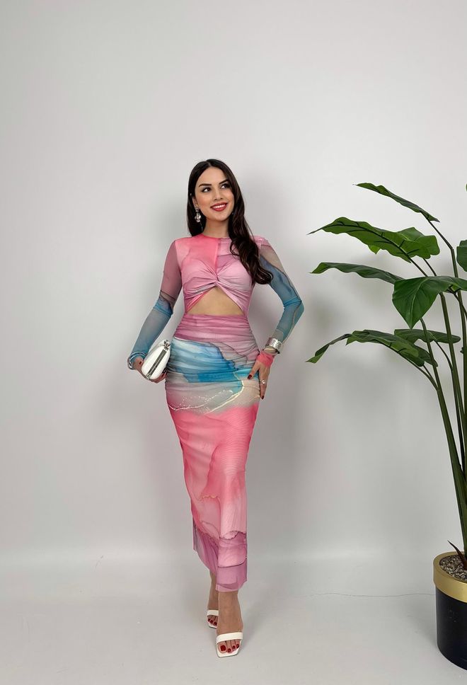 Miss Janell Ružová Sexy Elegantný Glam Bodycon Maxi Šaty Veľkoobchod s oblečením Sexy