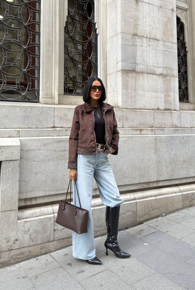 Miss Janell Brown Animal Print Fur Jacket Wholesale Clothing Sexy