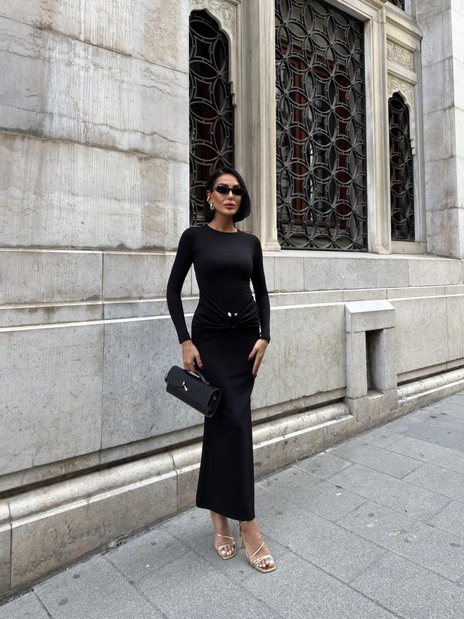 Miss Janell Black Sexy Formal Elegant Glam Bodycon Maxi Dress Wholesale Clothing Spring