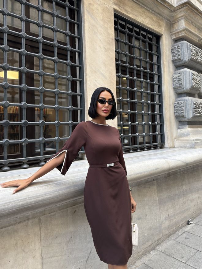 Miss Janell Brown Elegant Formal Sheath Dress Wholesale Clothing Spring