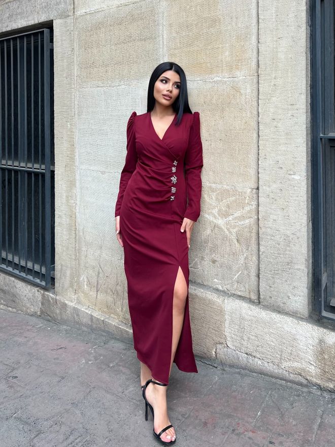 Miss Janell Rochie Accesoriu Cu Gât În V Îmbrăcăminte cu ridicata 0