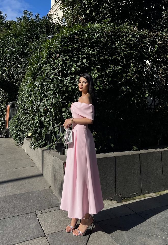 Miss Janell Elegant Pink Fit And Flare Dress Wholesale Clothing Sexy