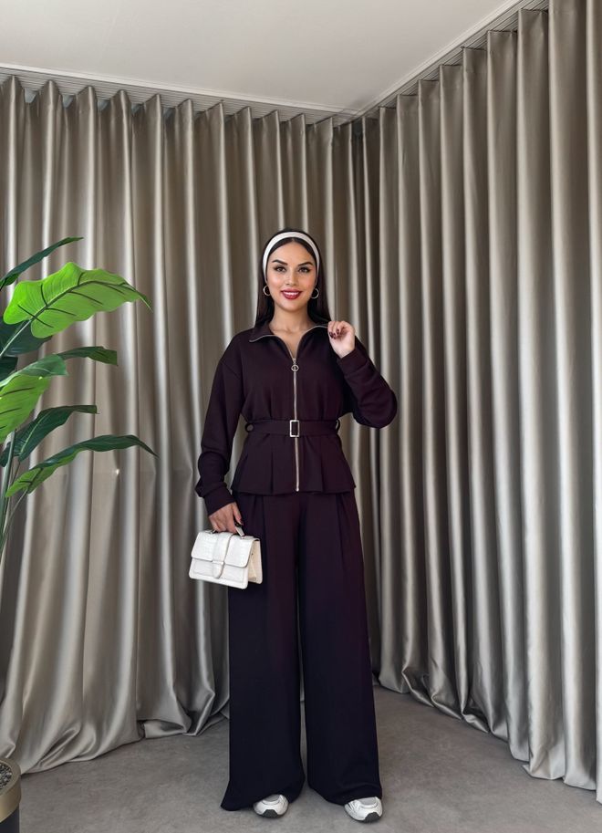 Miss Janell Brown Elegantes Lässiges Sport Set Großhandelskleidung Sport