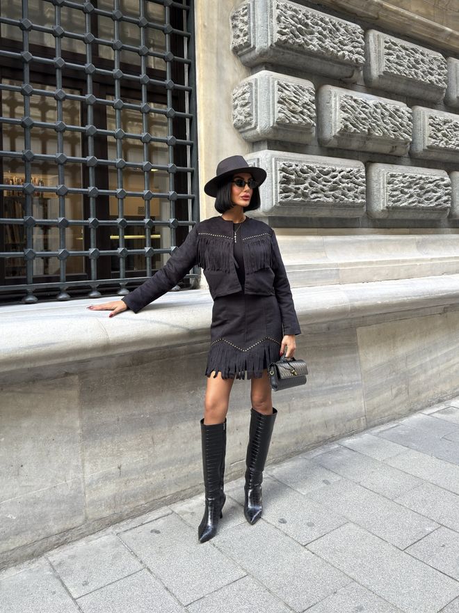 Miss Janell Czarna Obcisła Mini Spódnica Ze Średnim Stanem Hurtowa sprzedaż odzieży Praca