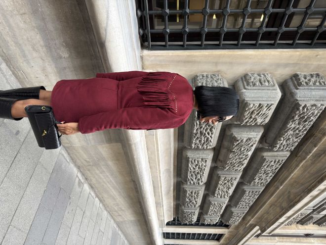 Miss Janell Bordowa Czerwona Mini Spódnica Bodycon Z Wysokim Stanem Hurtowa sprzedaż odzieży Jesień