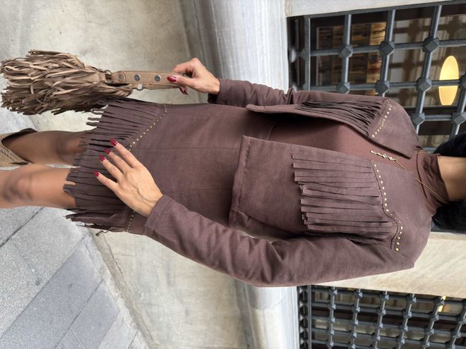 Miss Janell Brązowy Bodycon Mini Średni Stan Odzież Wsuwana Hurtowa sprzedaż odzieży Wiosna