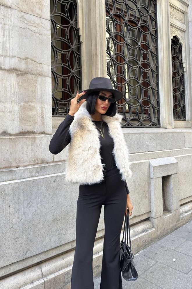 Miss Janell Colete Bege Casual Elegante Vintage Roupas por atacado Vintage