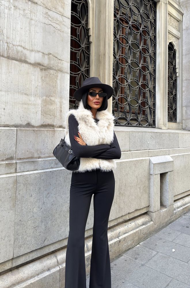 Miss Janell Colete Bege Casual Elegante Vintage Roupas por atacado 1