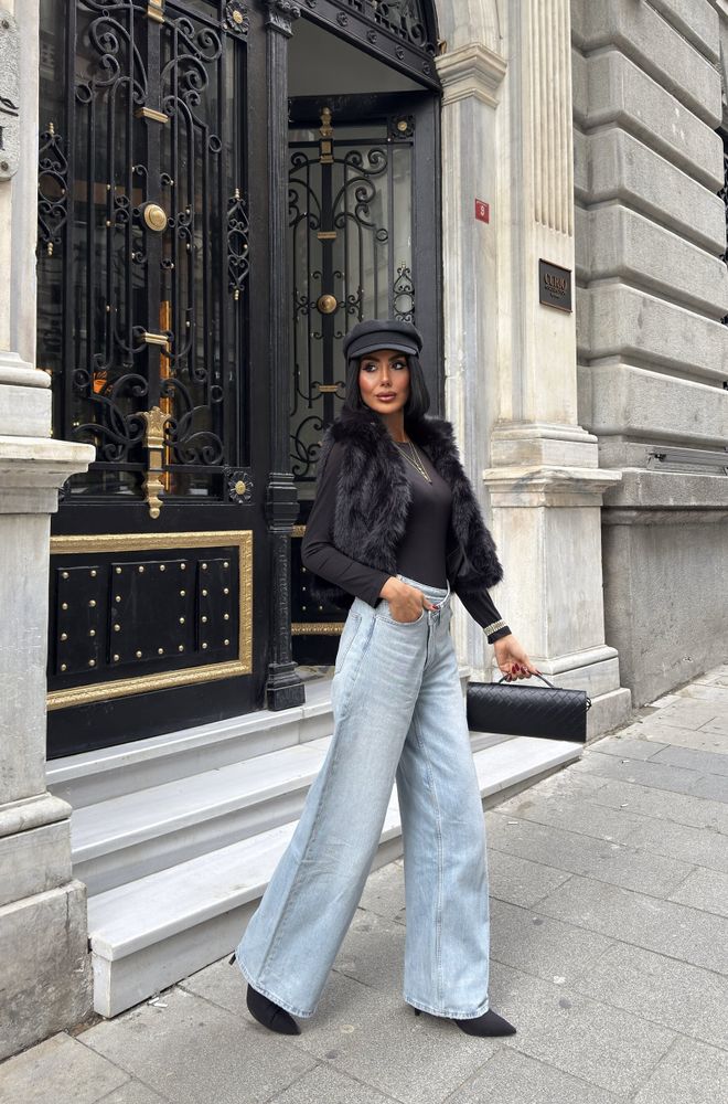 Miss Janell Colete Preto Elegante Com Frente Aberta E Ajuste Regular Roupas por atacado Vintage