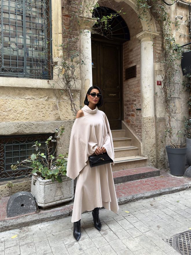 Miss Janell Komplet Elegancki Formalny Beżowy Hurtowa sprzedaż odzieży Skromny