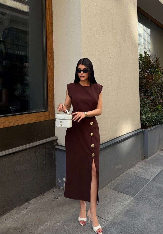 Miss Janell Claret Red Elegant Midi Sheath Dress Wholesale Clothing Elegant