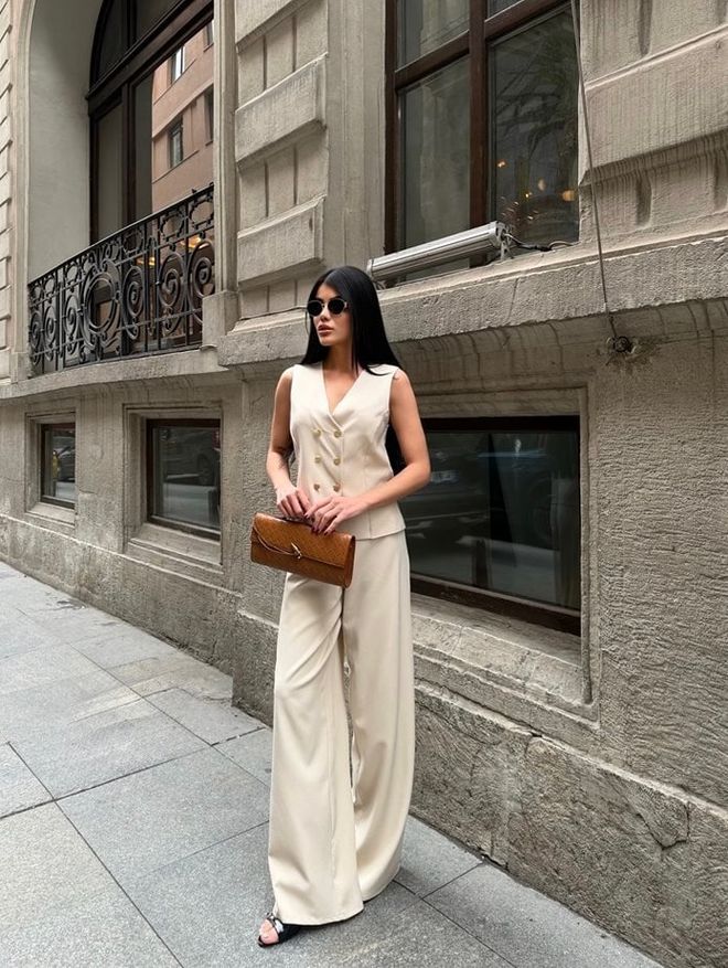 Miss Janell Беж Формални Елегантан Комплет Велепродаја одеће Формални