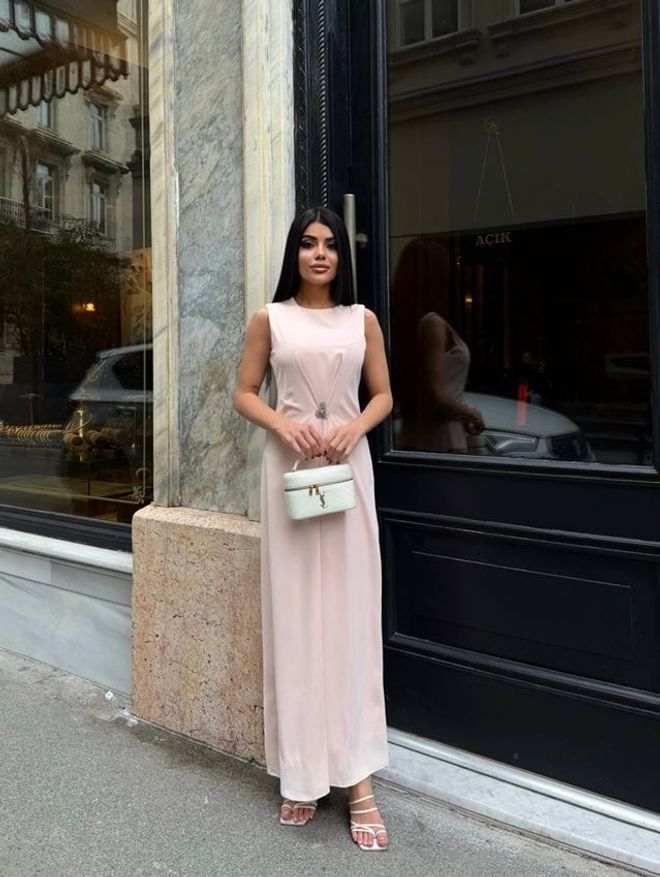 Miss Janell Beige Elegant Formal Sexy Sheath Dress Wholesale Clothing Sexy