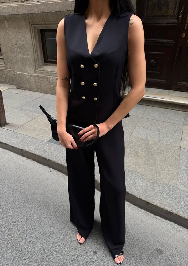 Miss Janell Black Elegant Formal Set Wholesale Clothing Elegant