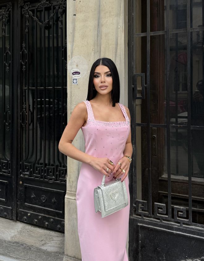 Miss Janell Pink Sexy Elegant Formal Glam Slip Dress Wholesale Clothing Wedding