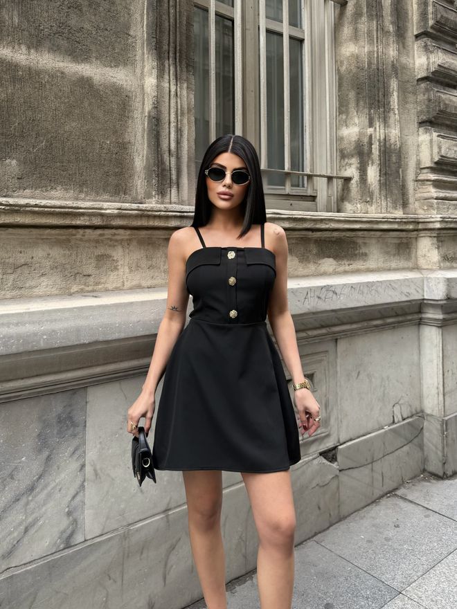 Miss Janell Black Strapless A Line Mini Dress With Cap Sleeves Wholesale Clothing Birthday