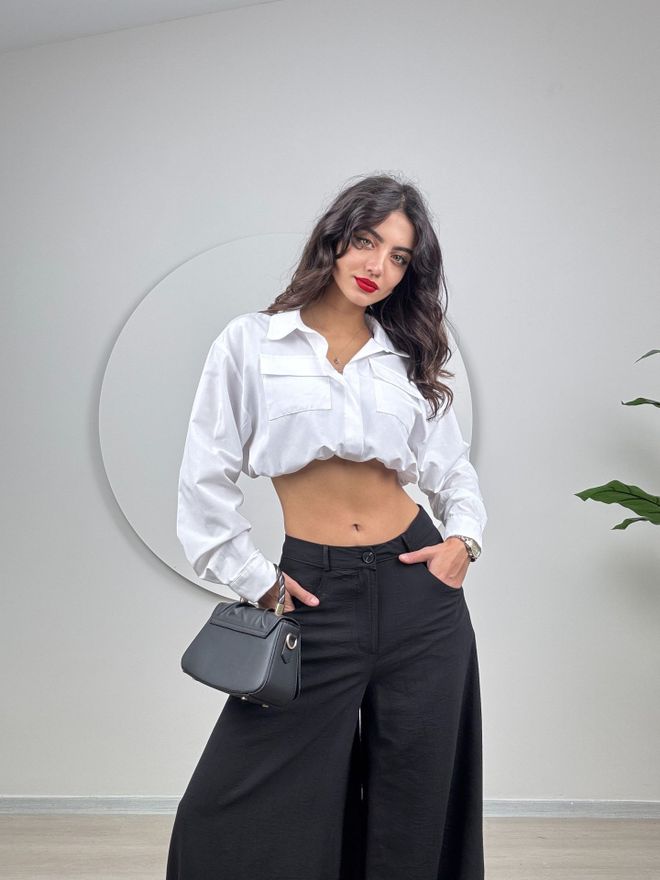 Miss Janell Παντελόνι Μαύρο Χονδρικό εμπόριο ενδυμάτων Casual