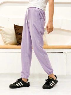 Veleprodajni model oblačil nosi 35774 - Sweatpants - Lilac, turška veleprodaja Trenirke od Miyalon