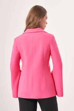 A wholesale clothing model wears MZL10206 - Jacket - Earth Color, Turkish wholesale Jacket of Mizalle