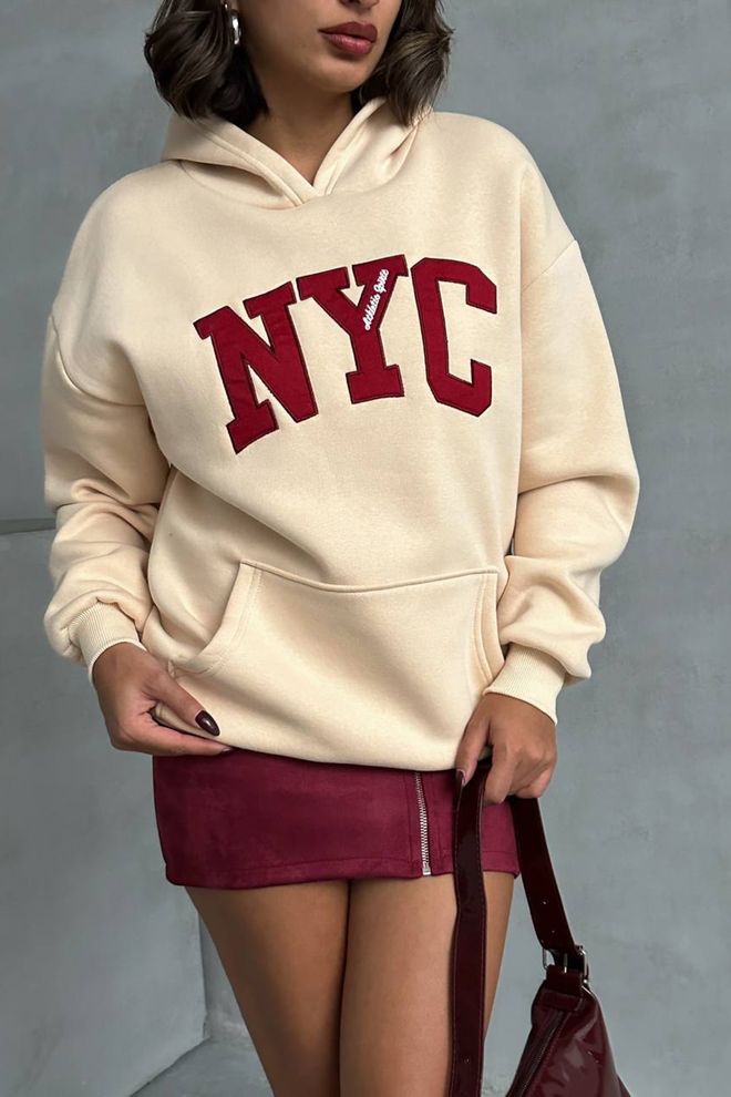 Mode Roy Wholesale Women s Beige Hoodie Styles Prices Lonca